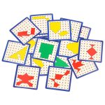 Geoboard geoplan drevené puzzle vytváranie tvarov pomocou gumičiek – Obrázok 7
