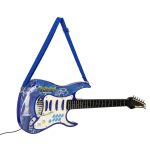 Gitara elektryczna rockowa ze wzmacniaczem mikrofonem dla dzieci niebieska – Obrázok 2