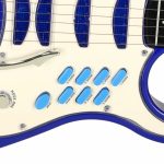 Gitara elektryczna rockowa ze wzmacniaczem mikrofonem dla dzieci niebieska – Obrázok 7