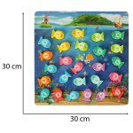 Montessori drevená hra s magnetom na rybky – Obrázok 3