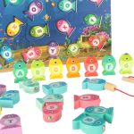 Montessori drevená hra s magnetom na rybky – Obrázok 8