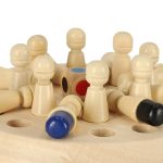 Pamäť puzzle hra čínske zápas farby drevené – Obrázok 5