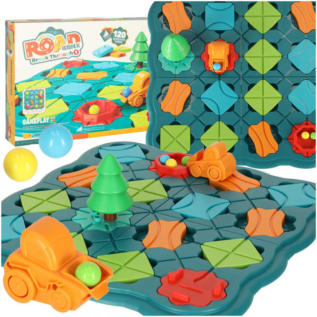 Gra-logiczna-planszowa-labirynt-tor-przeszkod-28-el-169005 Puzzle stolová hra bludisko prekážková dráha 28 el. – Obrázok 1
