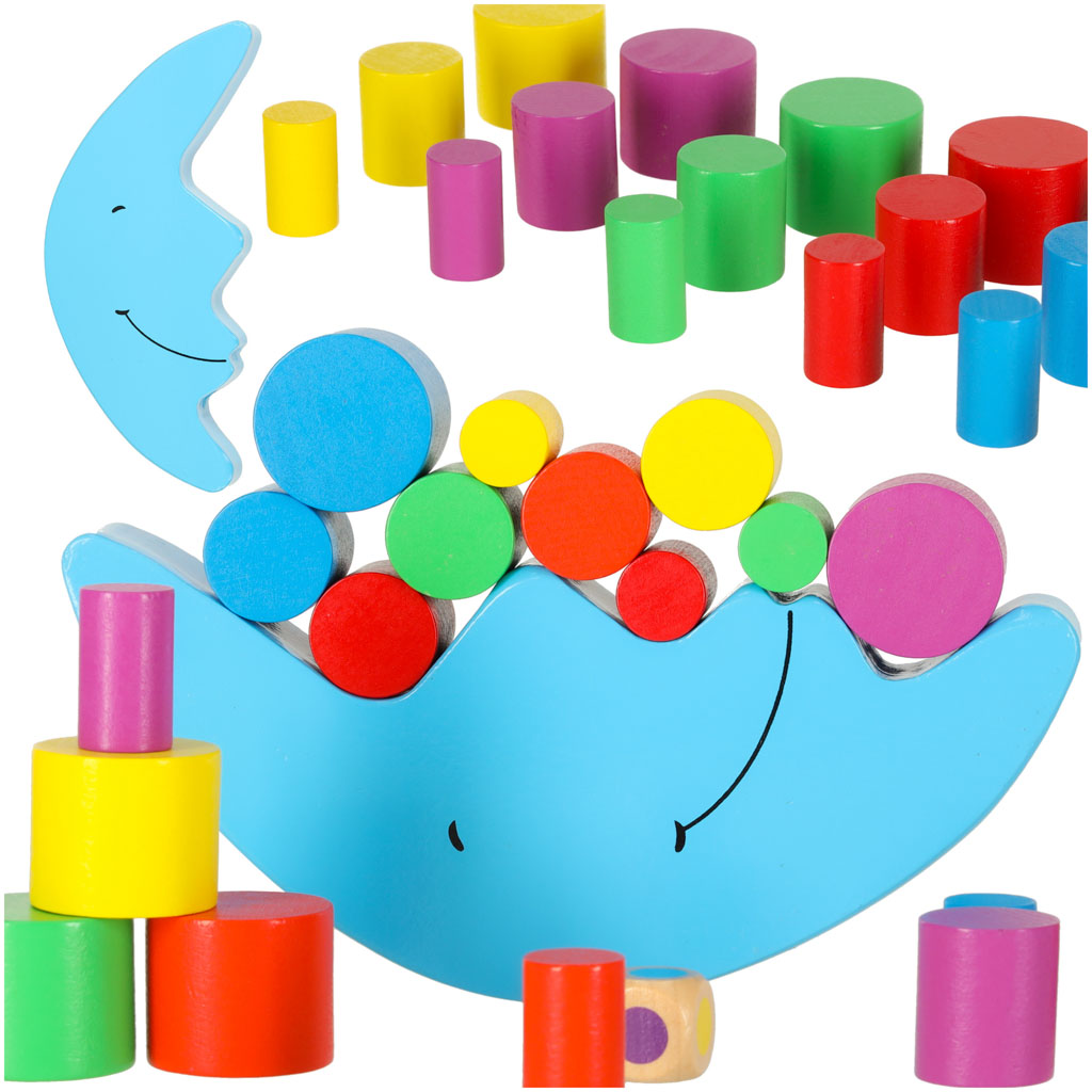 Gra-zrecznosciowa-montessori-ukladanka-balansujaca-klocki-drewniane-ksiezyc-168520 Drevená hra na vyvažovanie mesiaca montessori – Obrázok 1