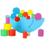 Drevená hra na vyvažovanie mesiaca montessori – Obrázok 2