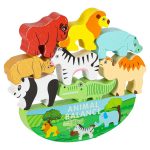 Skladačková hra vyvažujúca safari zvieratá – Obrázok 2