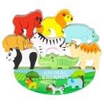 Skladačková hra vyvažujúca safari zvieratá – Obrázok 3