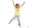 Hula hop noha skákacia lopta svietiaca LED modrá – Obrázok 2