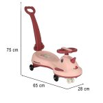 LED Swing FIX S1 gravitačná kolobežka s rúčkou ružová max. 65 kg – Obrázok 12