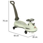 LED Swing FIX S1 gravitačná kolobežka s rukoväťou sivá max. 65 kg – Obrázok 12