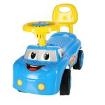 Úsmevné auto push ride s klaksónom modré – Obrázok 2