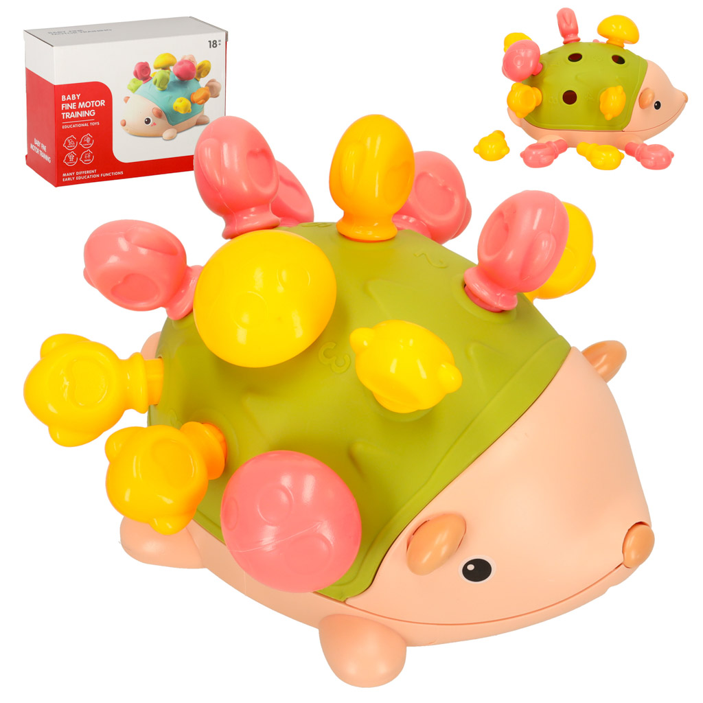 Jezyk-sensoryczny-edukacyjny-montessori-zielony-160661 Zmyslové vzdelávacie montessori zelený ježko – Obrázok 1