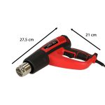 Elektrický vykurovací horák s reguláciou teploty 0-600 stupňov C prietok vzduchu 300-500 l/min + 4 vymeniteľné hroty 1850W – Obrázok 12