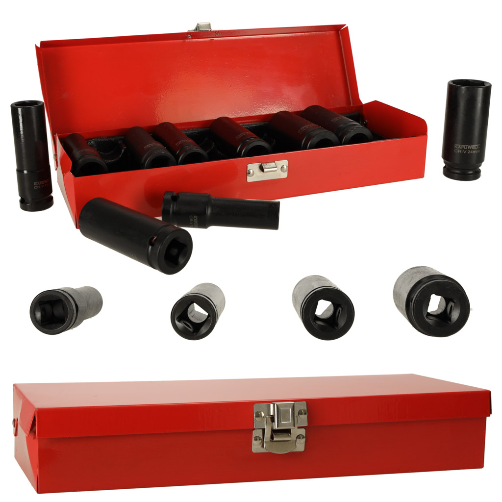KX472391661 Sada nástrčných hlavíc 1/2'' 10-24 mm 10el. – Obrázok 1