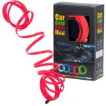 LED ambientné osvetlenie pre auto / auto USB / 12V páska 5m červená – Obrázok 7
