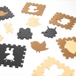 Detské penové puzzle 9el. béžovo-hnedá fólia – Obrázok 9