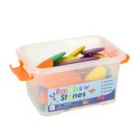 Kreatívne kamienky farebné montessori puzzle – Obrázok 2