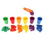 Kreatívne kamienky farebné montessori puzzle – Obrázok 13