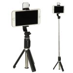 Selfie tyč lampa statív statív čierna – Obrázok 12