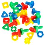 Stavebné bloky vzdelávacie montessori skrutky 30 prvkov – Obrázok 3