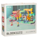 Kreatívne bloky dinosaur park guľôčková dráha 147sz – Obrázok 9