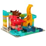 Kreatívne bloky dinosaurus park guľôčková dráha 62ks – Obrázok 2