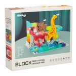 Kreatívne bloky dinosaurus park guľôčková dráha 62ks – Obrázok 8