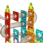 Magnetické tehličky guľôčková dráha so zvukovou hudbou 118 prvkov – Obrázok 5