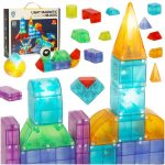 3D stavebné magnetické kocky LED svietiace 64 kusov – Obrázok 11