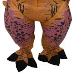T-REX Obrovský hnedý nafukovací kostým dinosaura 1,5-1,9 m – Obrázok 4