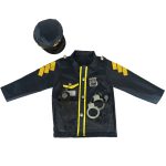 Karnevalový kostým policajt putá sada 3-8 rokov