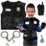 Karnevalový kostým policajt kostým sada 3-8 rokov – Obrázok 6