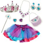 Kostým kráľovná princezná korunka kabelka 9 items
