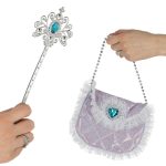 Kostým kráľovná princezná korunka kabelka 9 items – Obrázok 5