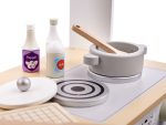 Detská drevená kuchynka MDF MODERN CLASSIC+ príslušenstvo – Obrázok 11