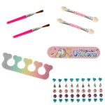 Súprava na líčenie a nechty make-up kozmetika tiene laky zásuvky jednorožec – Obrázok 7