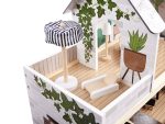 Drevený domček pre bábiky LULILO FLORO boho LED – Obrázok 15