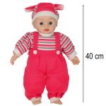 Detská bábika Maya so zvukom ružová 40cm – Obrázok 6