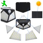Solárna lampa so senzorom pohybu a súmraku 100 LED – Obrázok 4