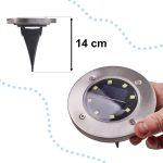 Solárna záhradná LED lampa 12ks – Obrázok 3