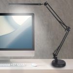LED stolová lampa USB otočné rameno 2 spôsoby upevnenia – Obrázok 13