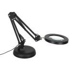 Stolná lampa LED s lupou otočné rameno s lupou 2 spôsoby upevnenia – Obrázok 4