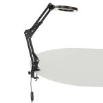 Stolná lampa LED s lupou otočné rameno s lupou 2 spôsoby upevnenia – Obrázok 6