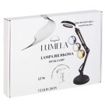 Stolná lampa LED s lupou otočné rameno s lupou 2 spôsoby upevnenia – Obrázok 16
