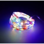 LED dekoratívne drôtené svietidlá 10m 100LED viacfarebné – Obrázok 3