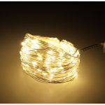 LED dekoratívne drôtené svietidlá 5m 50LED teplá biela – Obrázok 2