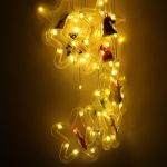 LED závesné svetlá s číslami 3m 125LED teplá biela – Obrázok 3