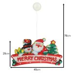 LED vianočné závesné svetlá Veselá vianočná dekorácia 45cm – Obrázok 4