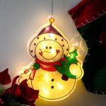 LED závesné svietidlá Vianočná dekorácia snehuliak – Obrázok 4