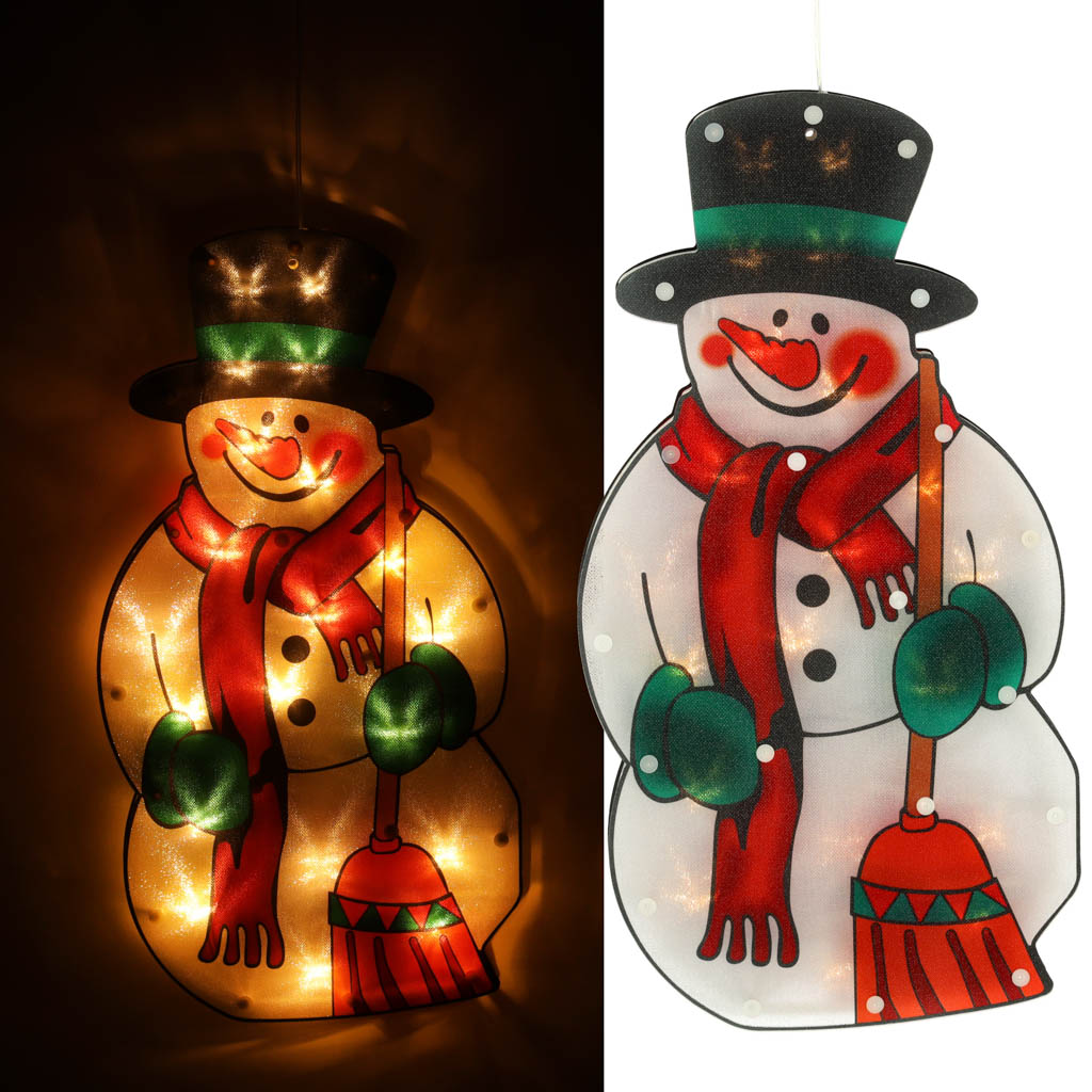 Lampki-LED-wiszaca-dekoracja-swiateczna-balwan-45cm-137617 LED závesné svetlá Vianočná dekorácia snehuliak 45cm – Obrázok 1
